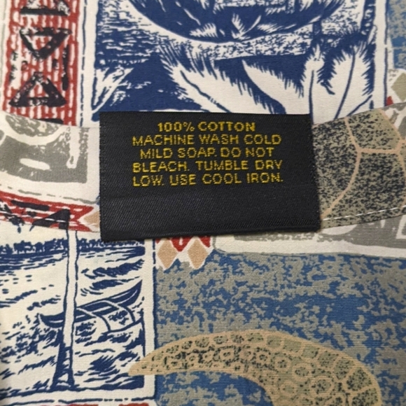 VTG Royal Creations Hawaiian Shirt Made in Hawaii Neutral Turtles 100% Cotton M - Picture 5 of 7